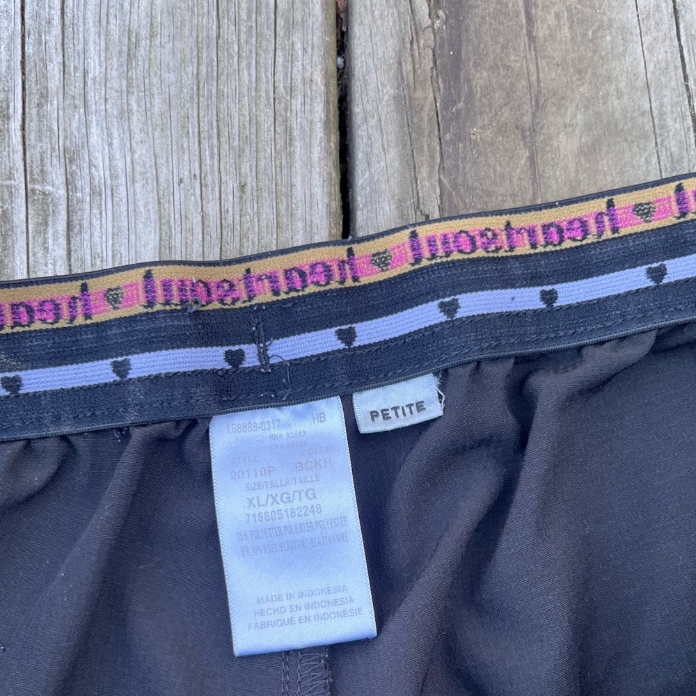 Heart Soul Women XL Scrub Pant 4-Pocket STRETCH Logo Elastic Black Petite 1X - Picture 11 of 12
